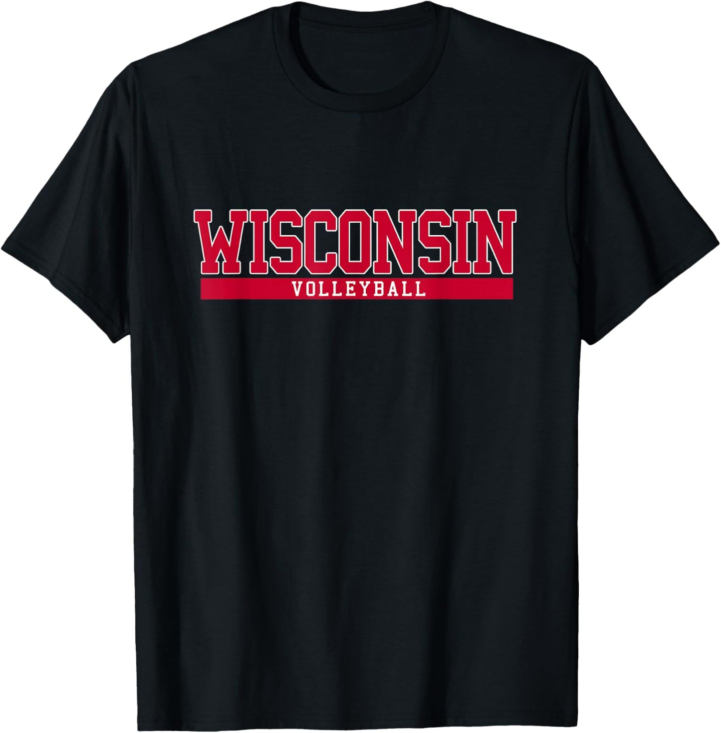 Wisconsin Volleyball T-Shirt - T-Shirt | Black