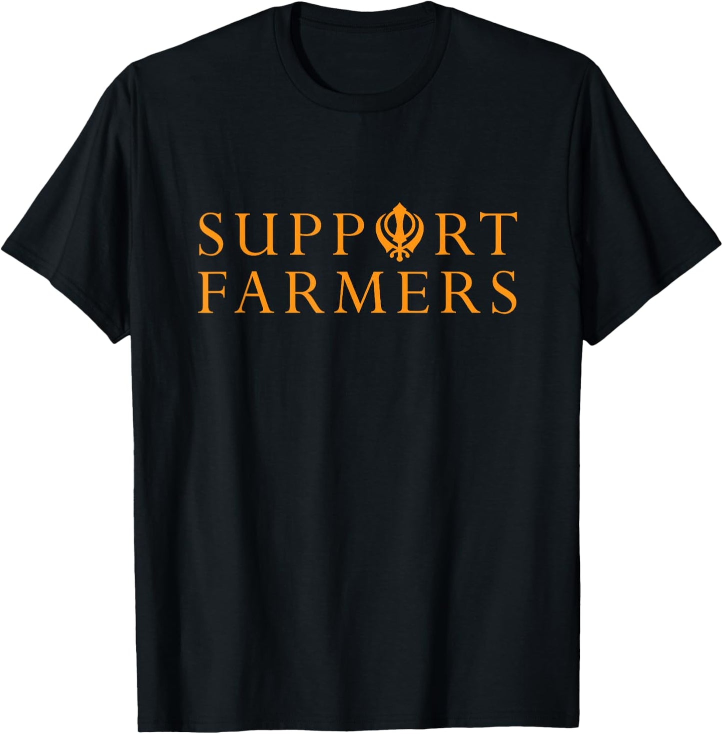 Support Indian farmers - Jatt Sikh farmer protest T-Shirt - T-Shirt | Black
