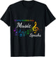 When Words Fail Music Speaks - Great Music Quote Music Lover T-Shirt - T-Shirt | Black