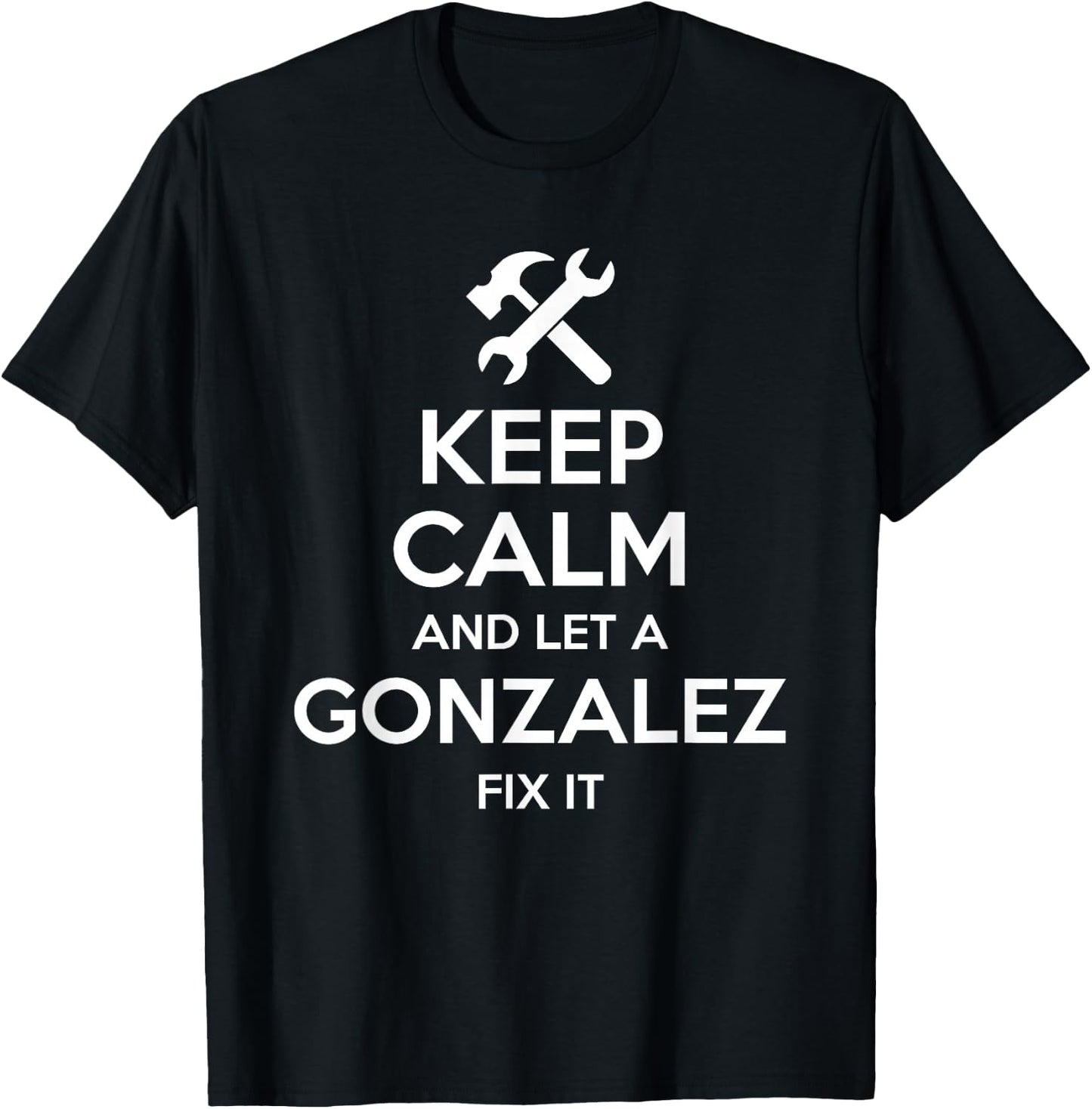 GONZALEZ Funny Surname Birthday Family Tree Reunion Gift T-Shirt - T-Shirt | Black