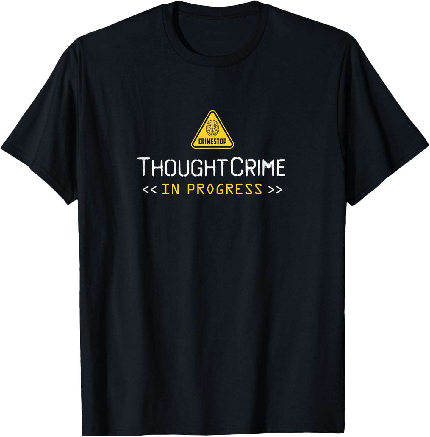 1984 Dystopian Thought Police 2+2=5 T-Shirt - T-Shirt | Black