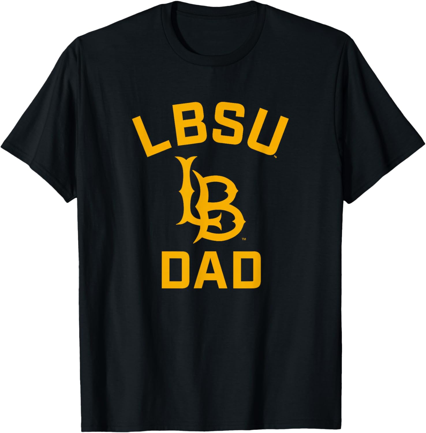 Cal State Long Beach CSULB Arched Dad T-Shirt - T-Shirt | Black