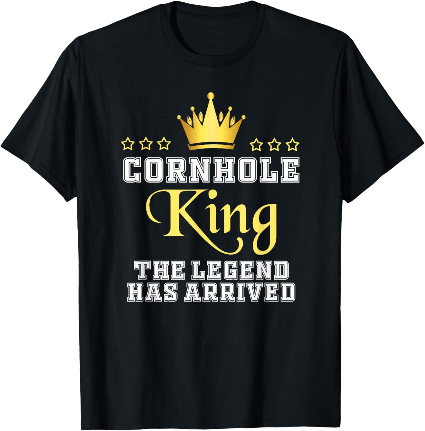 Cornhole King T-Shirt - T-Shirt | Black