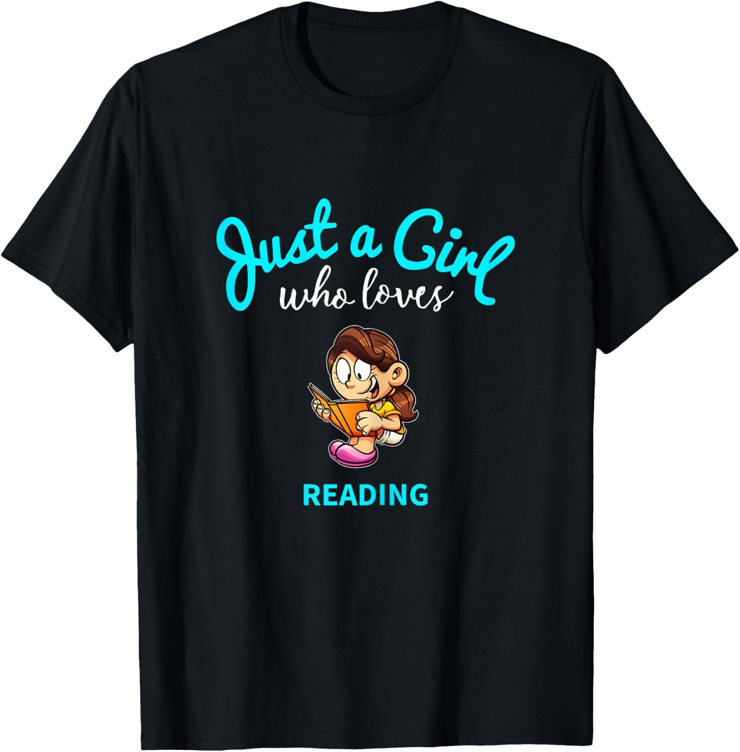 Reading Shirt for Girls | Children Reading T-Shirt - T-Shirt | Black