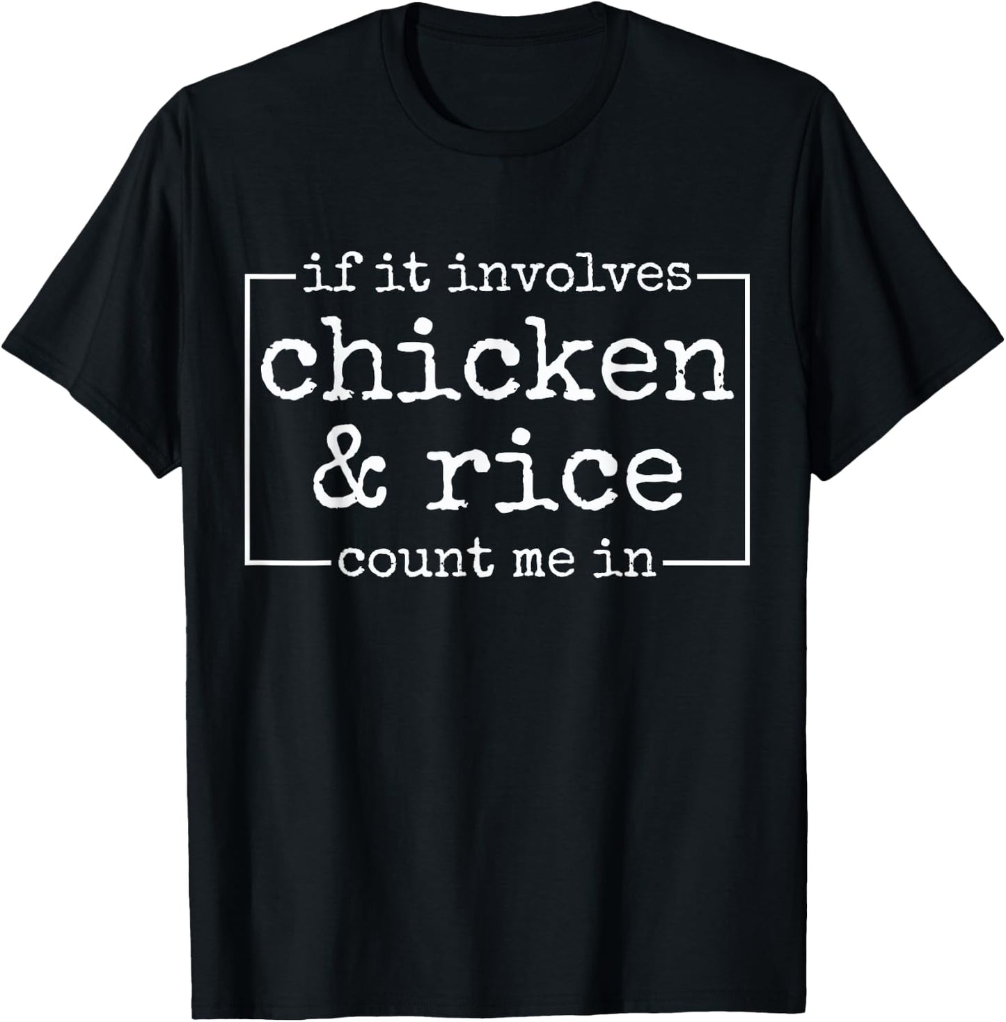 Bodybuilding Fitness Weightlifting Chicken Rice T-Shirt - T-Shirt | Black