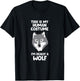 Wolves Gifts This Is My Human Costume I'm Really A Wolf T-Shirt - T-Shirt | Black