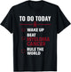 Rule The World Multiple Myeloma Cancer Awareness T-Shirt - T-Shirt | Black