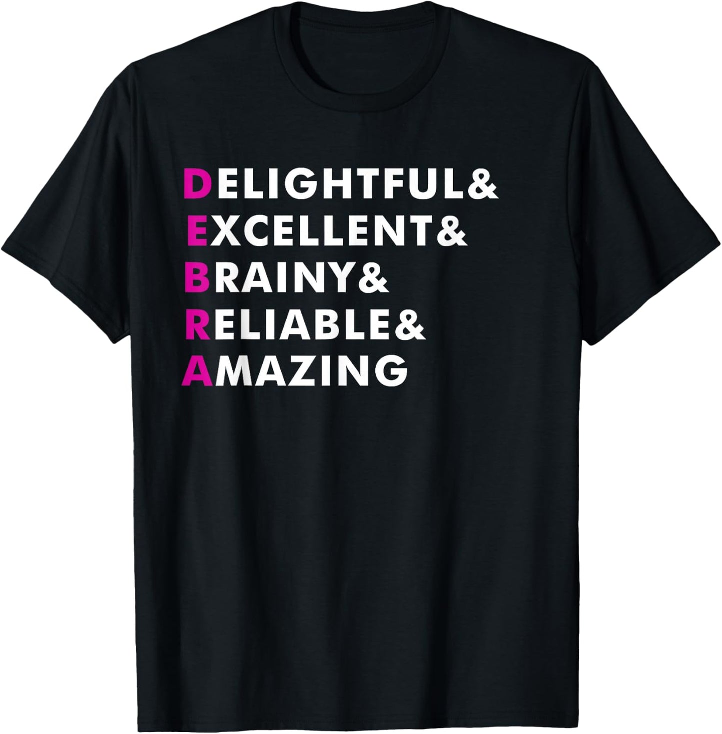 Debra Name Shirt Personalized Gift T-Shirt - T-Shirt | Black