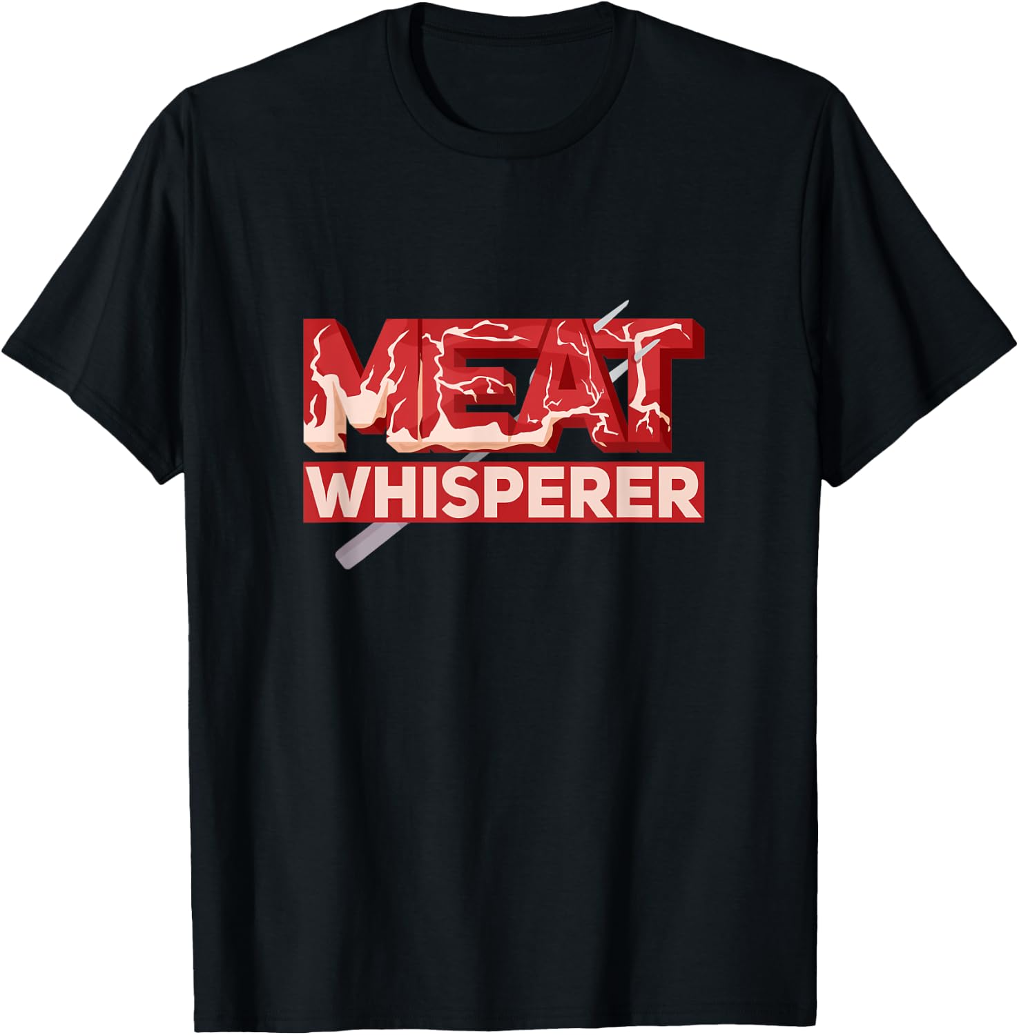 Meat Whisperer BBQ Perfect Beef Cuts, Marinade And Doneness T-Shirt - T-Shirt | Black