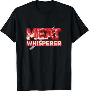 Meat Whisperer BBQ Perfect Beef Cuts, Marinade And Doneness T-Shirt - T-Shirt | Black