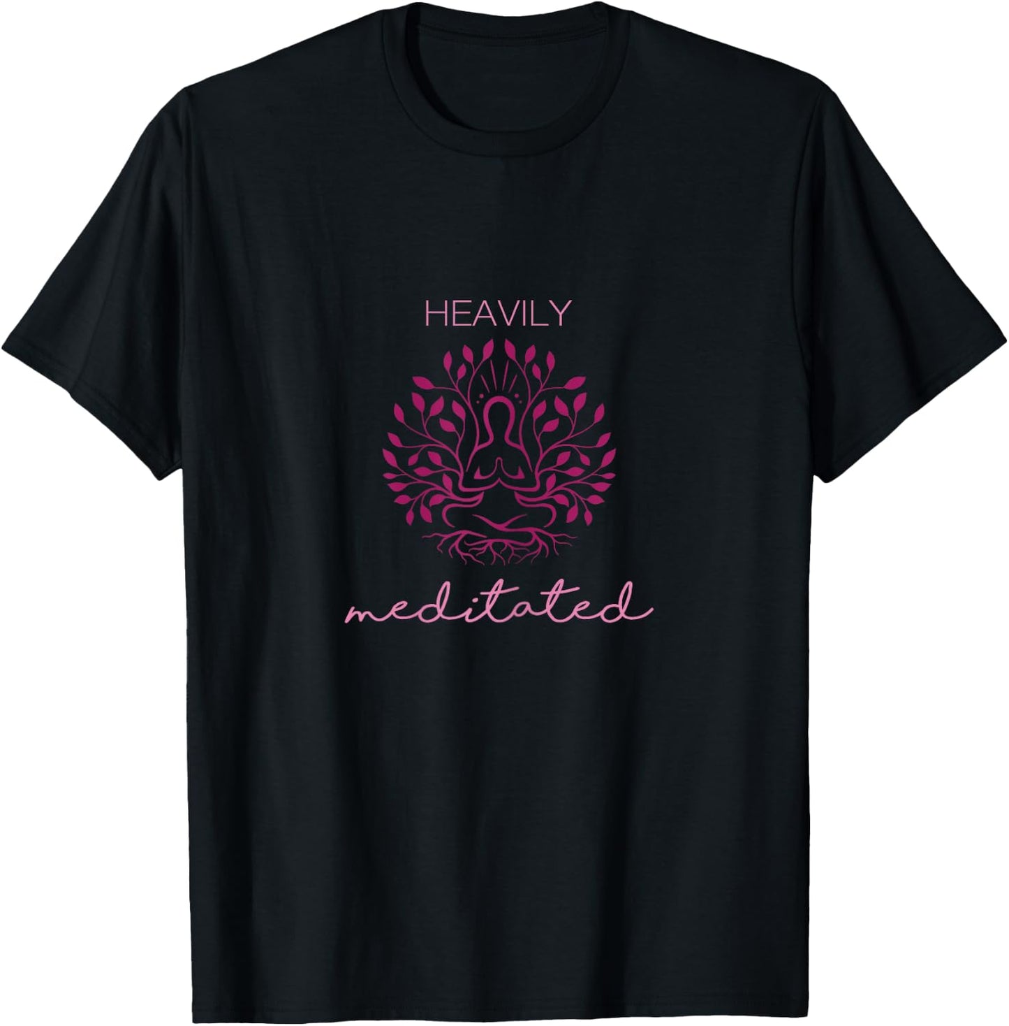 Heavily Meditated Yoga Meditation Spiritual T-Shirt - T-Shirt | Black