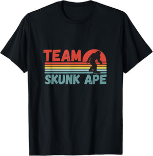 Funny Bigfoot Shirt Team Skunk Ape T-Shirt - T-Shirt | Black