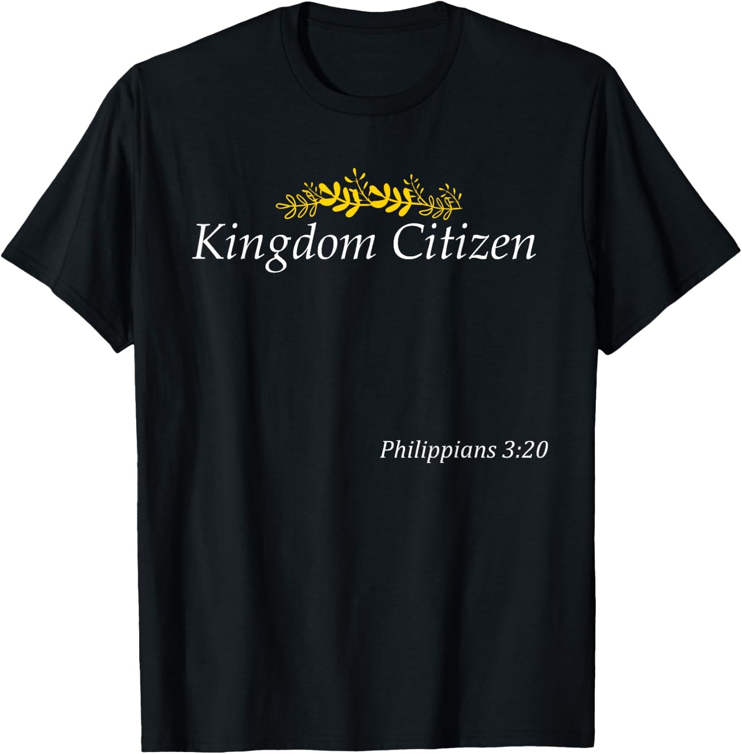 Kingdom Citizen with Crown, Christian Family T-Shirt - T-Shirt | Black