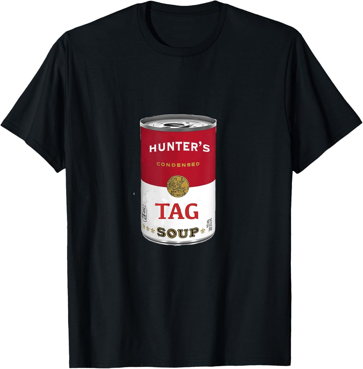 Funny Deer Hunting Tag Soup T-Shirt - T-Shirt | Black