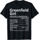 GREENFIELD GIRL IN INDIANA Funny City Home Roots USA Gift T-Shirt - T-Shirt | Black