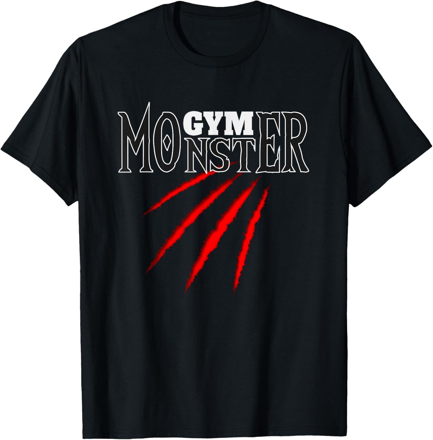 Gym Monster | Sport bodybuilding weight training Gym T-Shirt - T-Shirt | Black