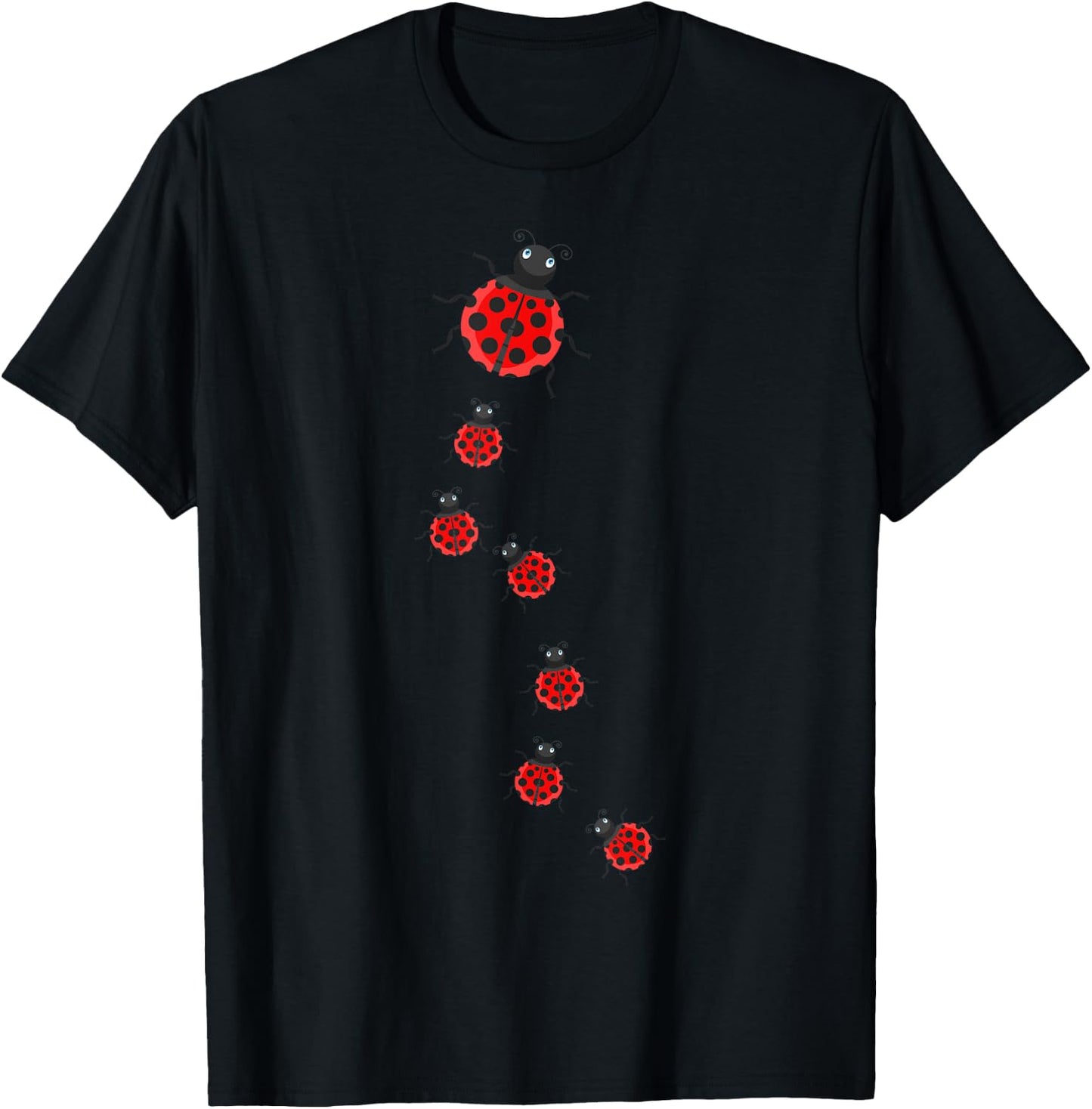 Ladybeetles Ladybugs Nature Lover Insect Fans Entomophiles T-Shirt - T-Shirt | Black