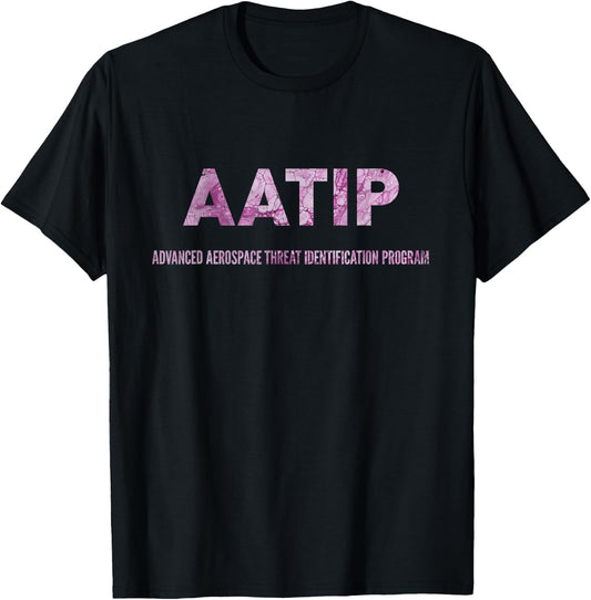 AATIP - Advanced Aerial Threat Identification Program T-Shirt - T-Shirt | Black
