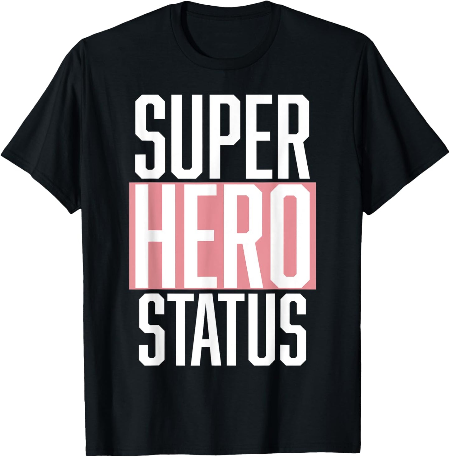 Retro, Style, Super Hero Status, Apparel Fashion T-Shirt - T-Shirt | Black