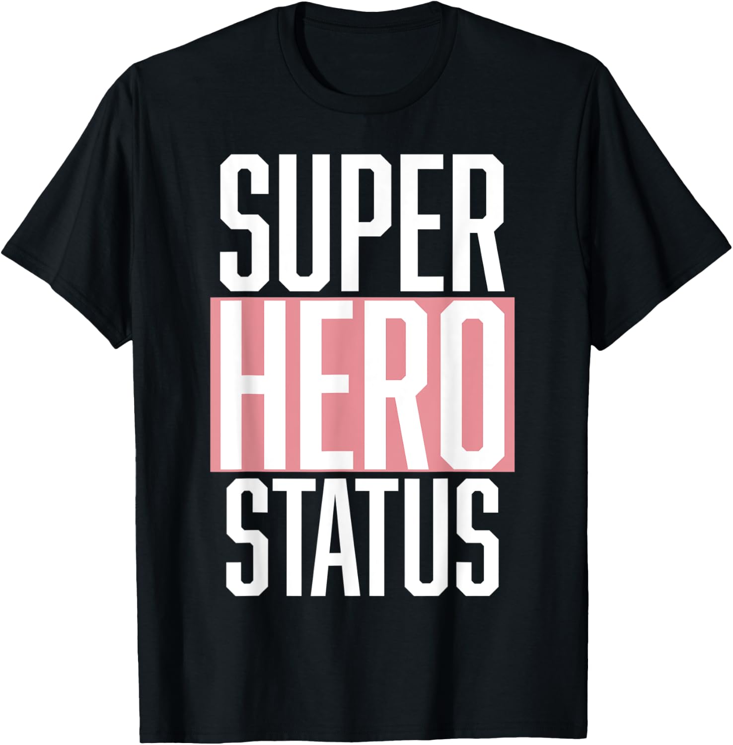 Retro, Style, Super Hero Status, Apparel Fashion T-Shirt - T-Shirt | Black