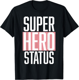 Retro, Style, Super Hero Status, Apparel Fashion T-Shirt - T-Shirt | Black