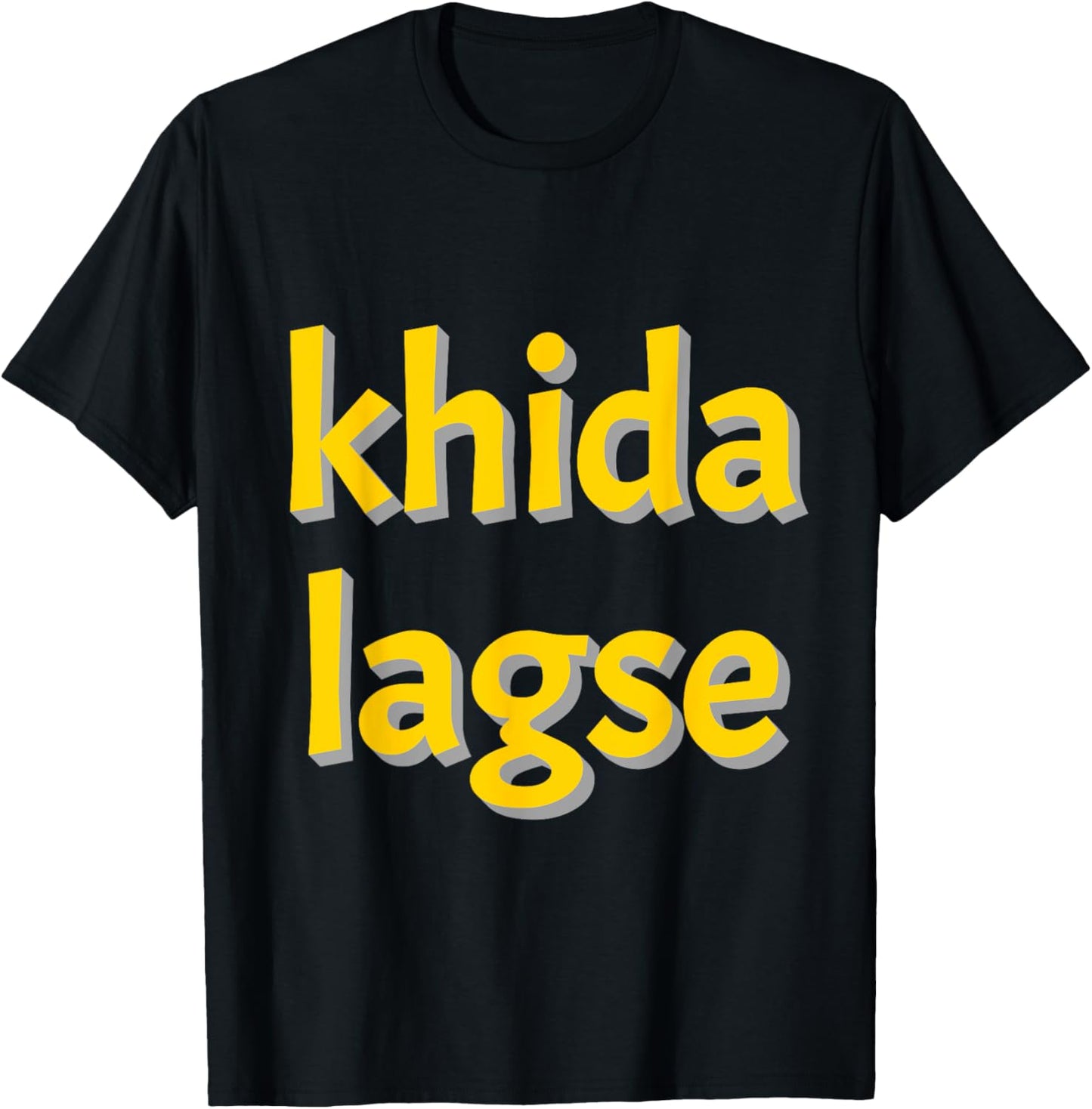 Khida lagse Bengali Funny Saying T-Shirt - T-Shirt | Black