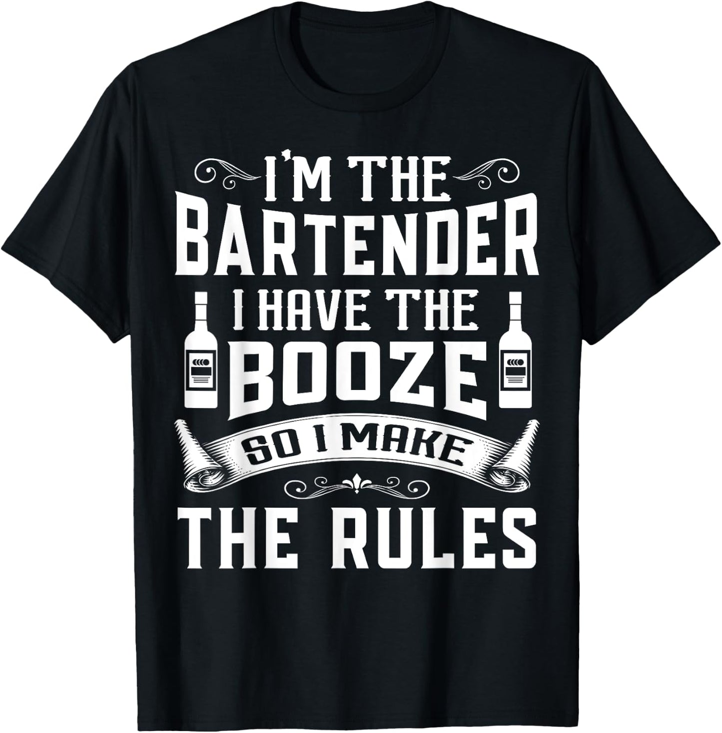 I'm The Bartender Funny Bartending apparel Men Women T-Shirt - T-Shirt | Black