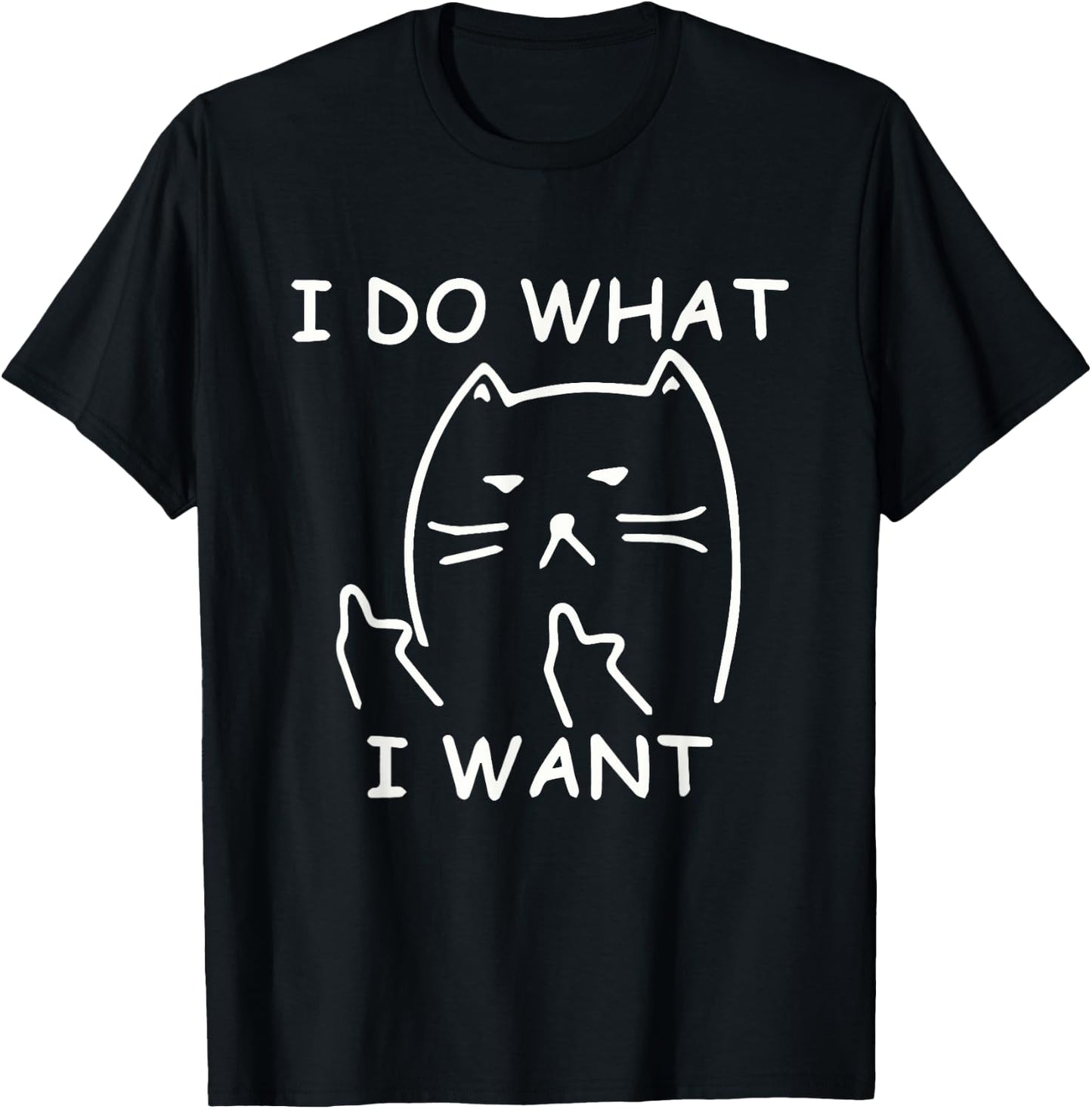Funny cat shirt: I make what I want with my Men Women Girls Kids T-Shirt - T-Shirt | Black
