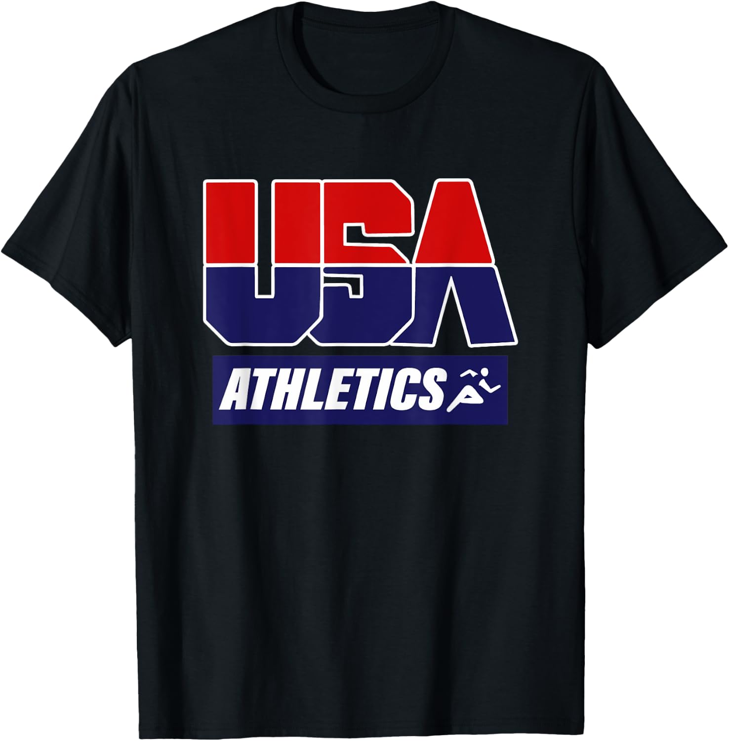 Athletics 2021, Track and Field, Running USA Team T-Shirt - T-Shirt | Black