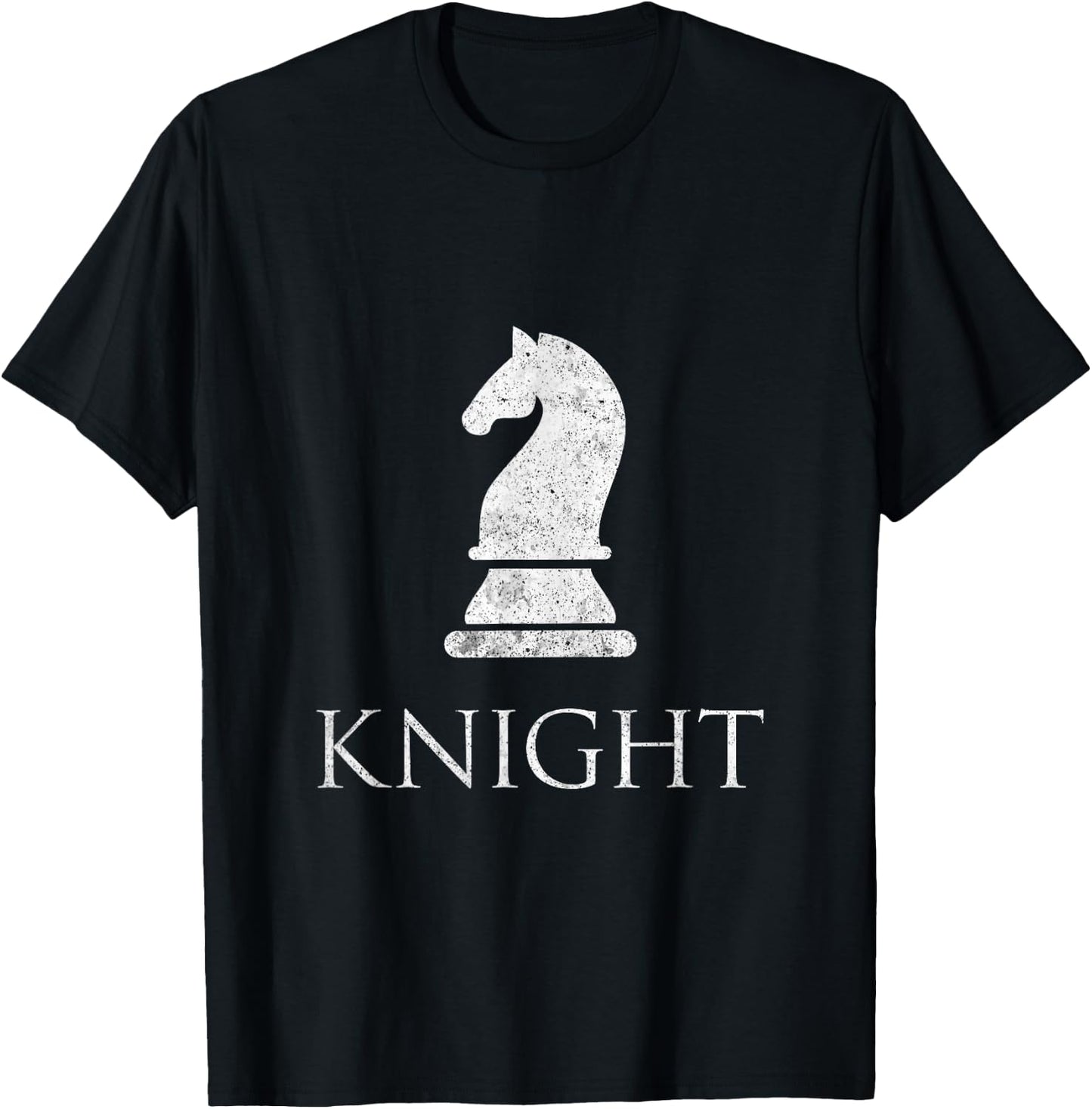Knight Chess Piece Game Matching Simple Halloween Costume T-Shirt - T-Shirt | Black