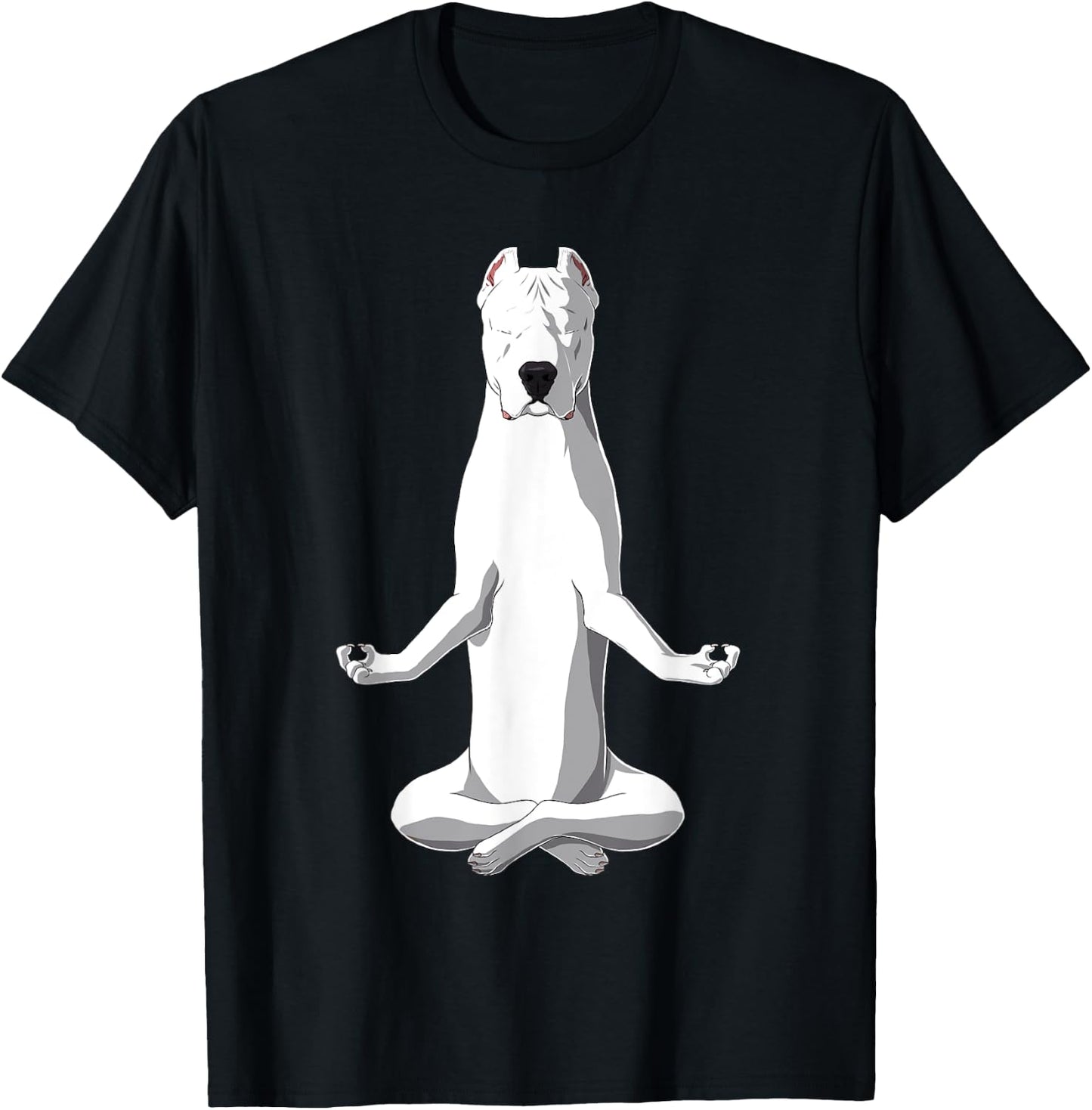 Yoga Dog Dogo Argentino Women T-Shirt - T-Shirt | Black
