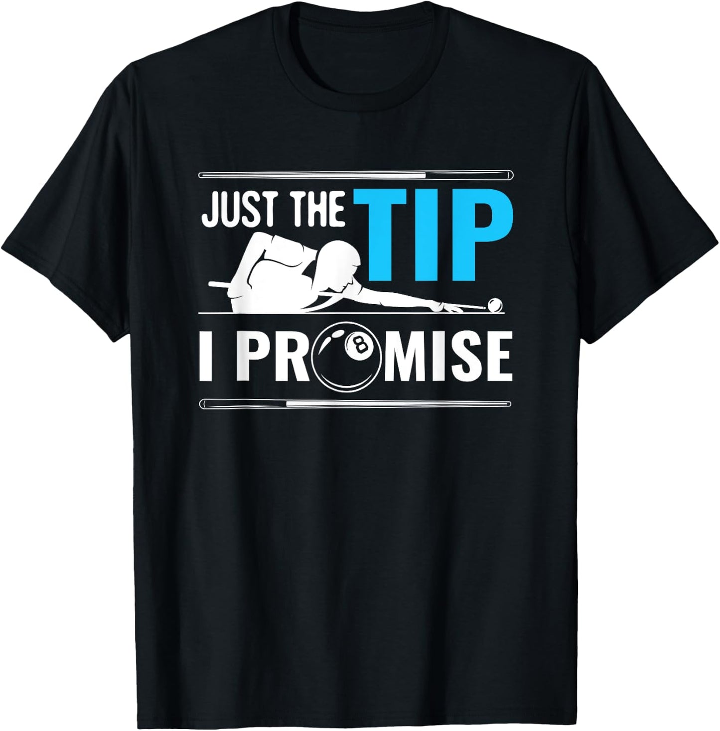 Billiards Cue Sport Game Pool Balls Billiard Player Gift T-Shirt - T-Shirt | Black
