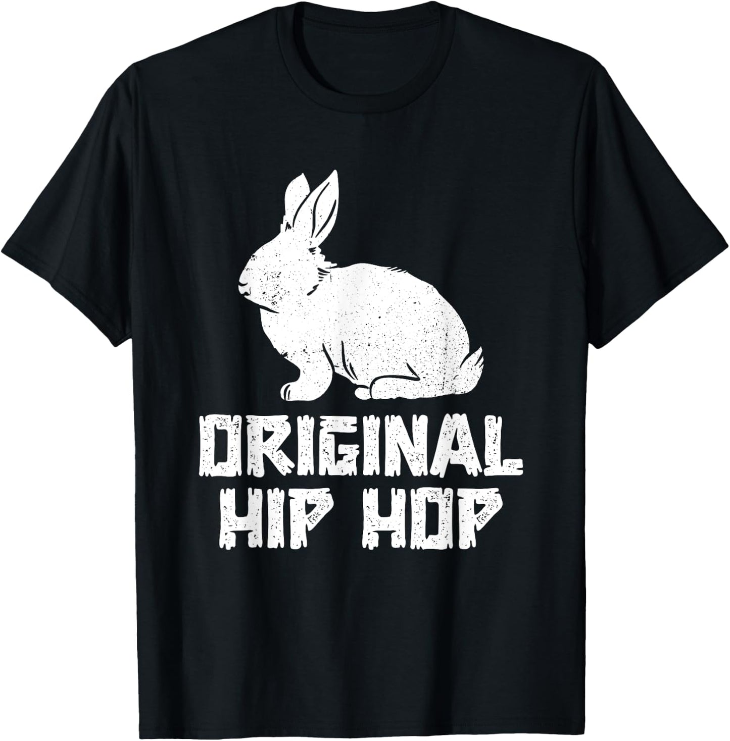 Original Hip Hop Bunny Easter Day Vintage T-Shirt - T-Shirt | Black