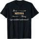 It's a MISHA Thing, You Wouldn't Understand | Name Gift T-Shirt - T-Shirt | Black