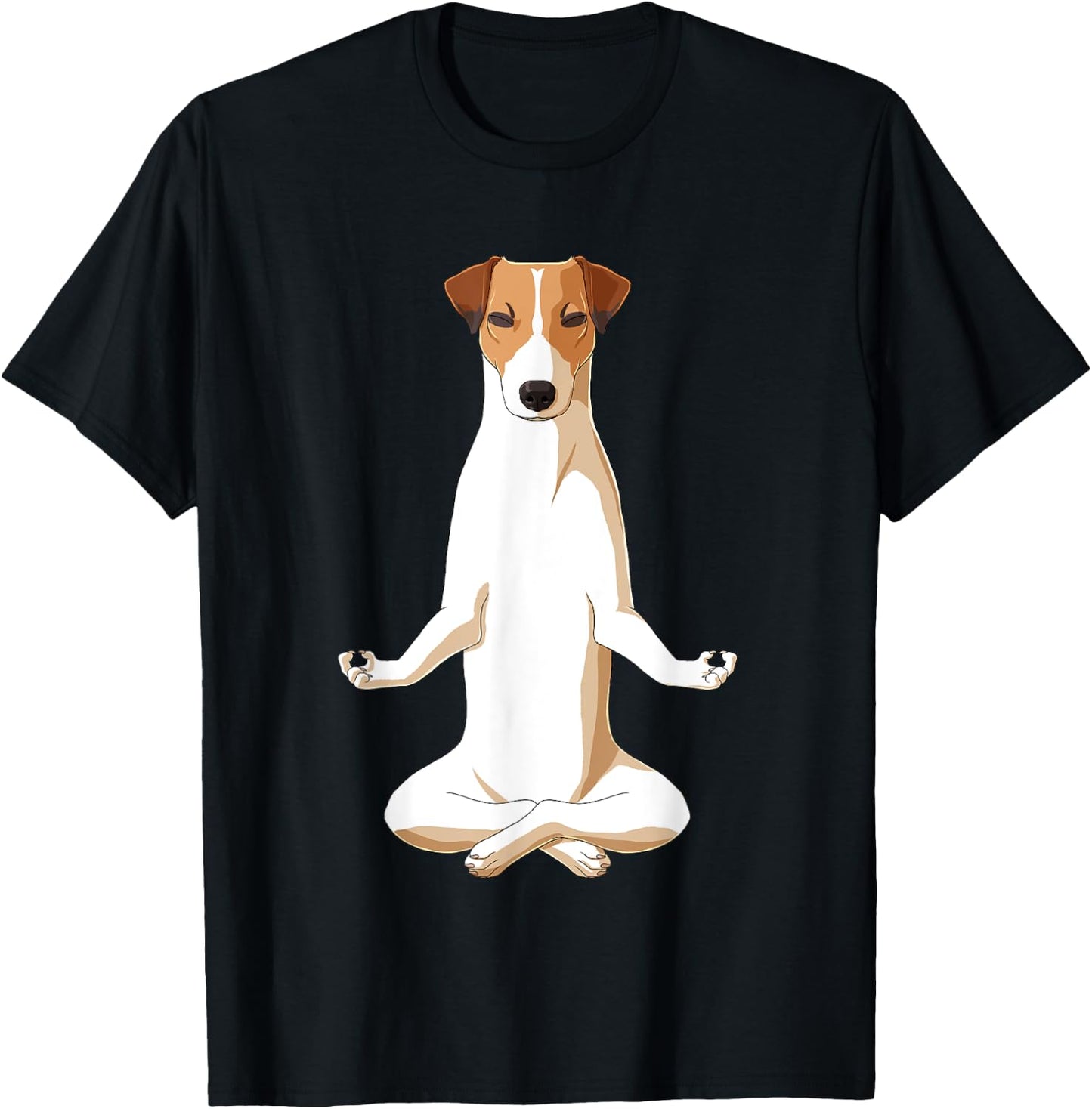 Yoga Dog Jack Russell Terrier T-Shirt - T-Shirt | Black