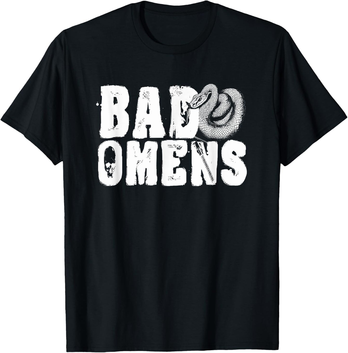 Bad Omens Snake Grunge Goth Snake Bad Omens T-Shirt - T-Shirt | Black