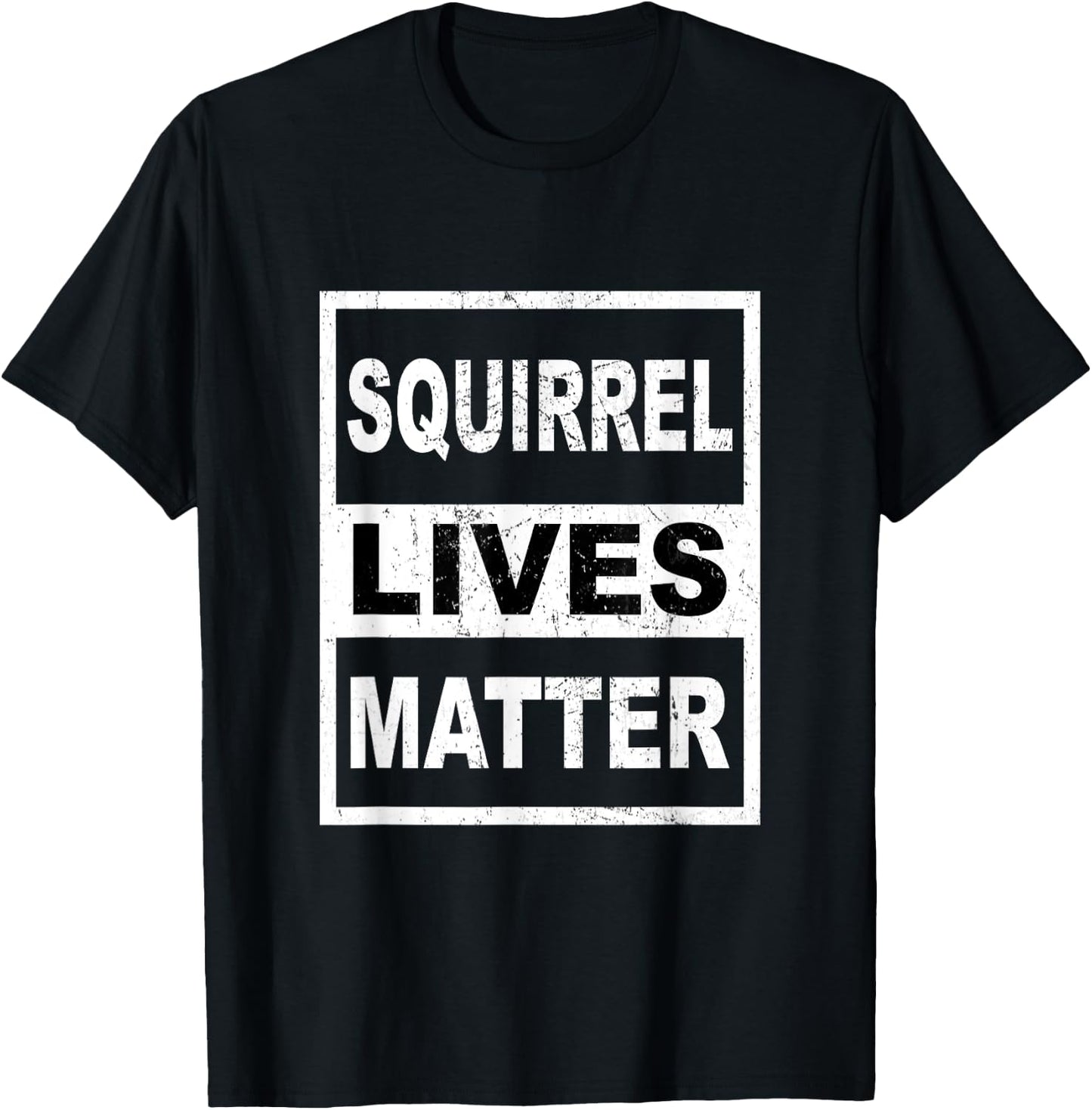 Vintage Squirrel Lives Matter Retro Vintage Squirrel T-Shirt - T-Shirt | Black