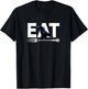 Eat Crow Humor | Black & Blue Crow & Silver Fork Funny Sorry T-Shirt - T-Shirt | Black