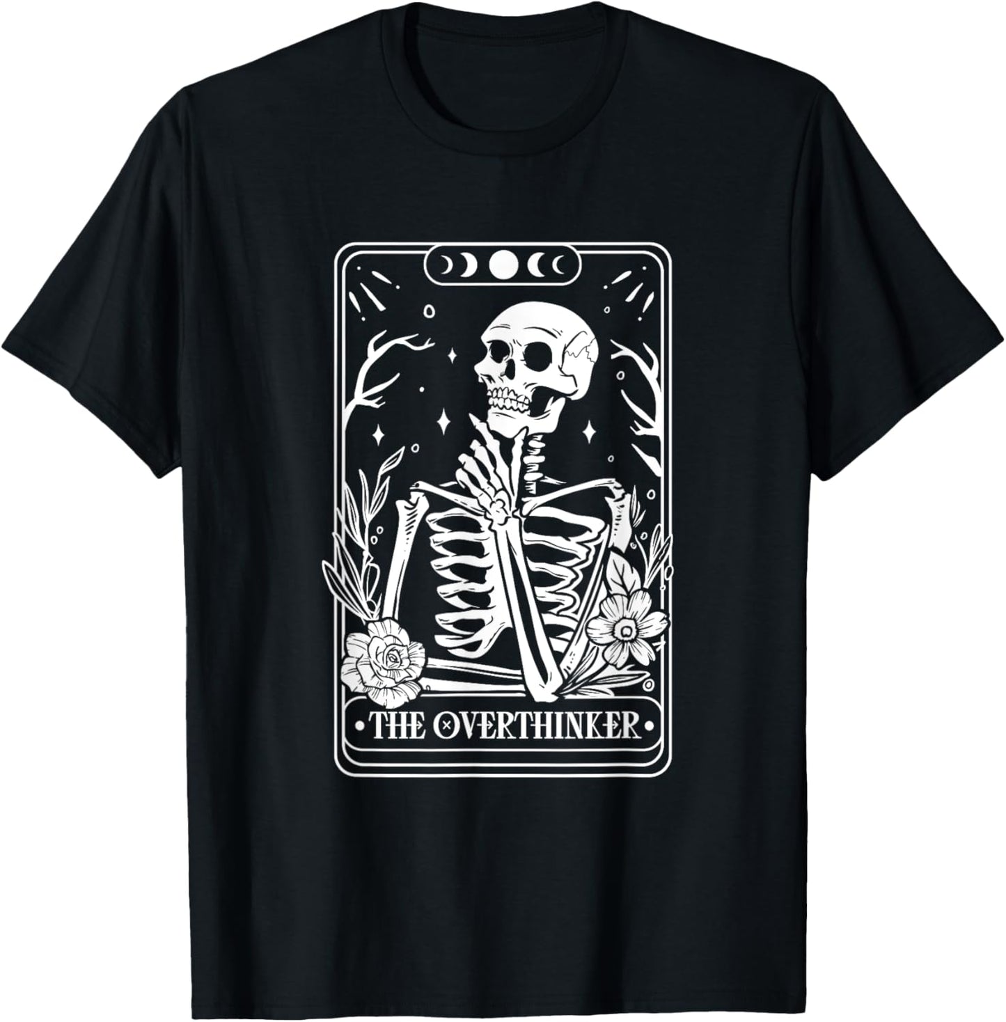 The Overthinker tarot -Adults , Black, Small, Short Sleeve T-Shirt - T-Shirt | Black