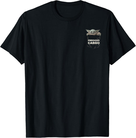 Star Wars The Mandalorian The Child Precious Cargo Pocket T-Shirt - T-Shirt | Black