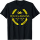 Dolce And Banana Funny Banana Fruit Design T-Shirt - T-Shirt | Black