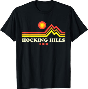 Hocking Hills Ohio Logan Ohio OH State Park Mountain T-Shirt - T-Shirt | Black