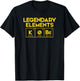 Legendary Elements of Basketball, K-O-Be, Periodic Table Fun T-Shirt - T-Shirt | Black