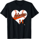 Jose Iglesias Baseball Heart Gameday T-Shirt - T-Shirt | Black