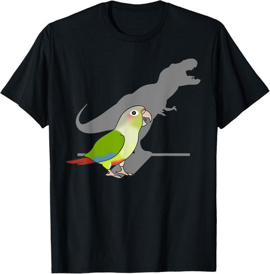 Funny T-rex Cinnamon Conure, Dinosaur Parrot, Birb memes T-Shirt - T-Shirt | Black