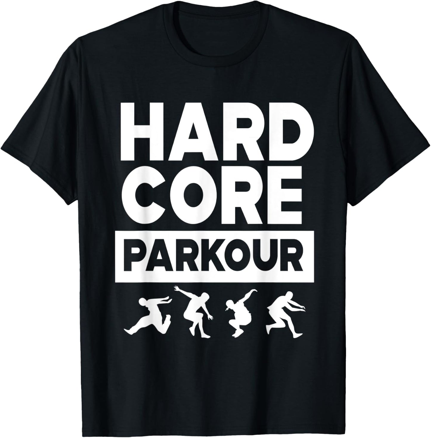 Hard Core Parkour For Boys T-Shirt - T-Shirt | Black