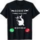 Funny Fishing Missed Call T-Shirt - T-Shirt | Black