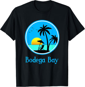 Bodega Bay Travel Vacation or Holiday Souvenir Gift T-Shirt - T-Shirt | Black