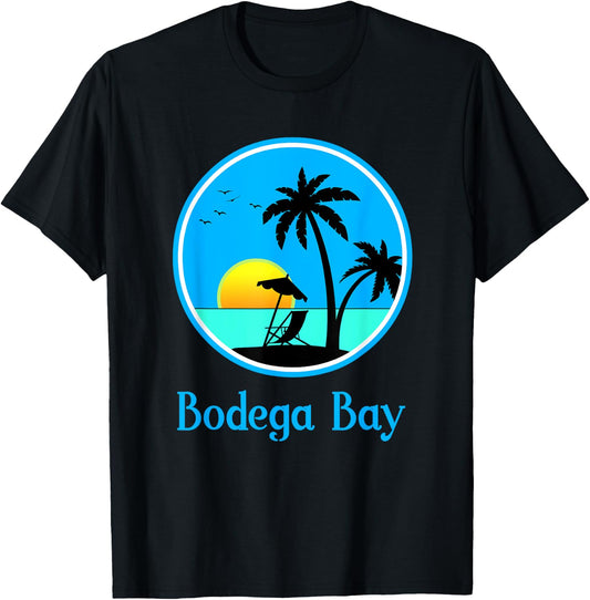 Bodega Bay Travel Vacation or Holiday Souvenir Gift T-Shirt - T-Shirt | Black