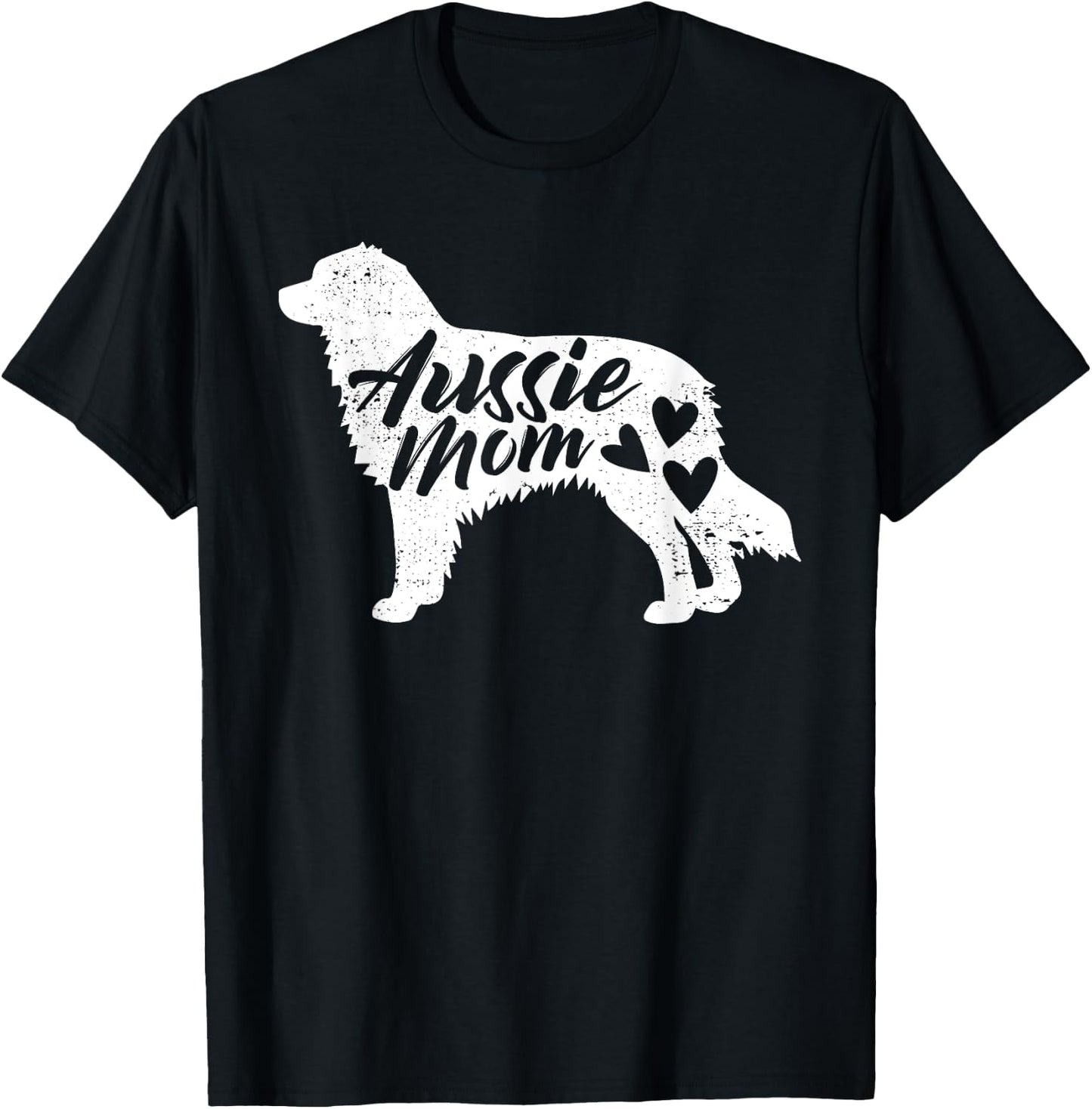 Australian Shepherd Mom Aussie Gifts for Dog Lovers Merle T-Shirt - T-Shirt | Black